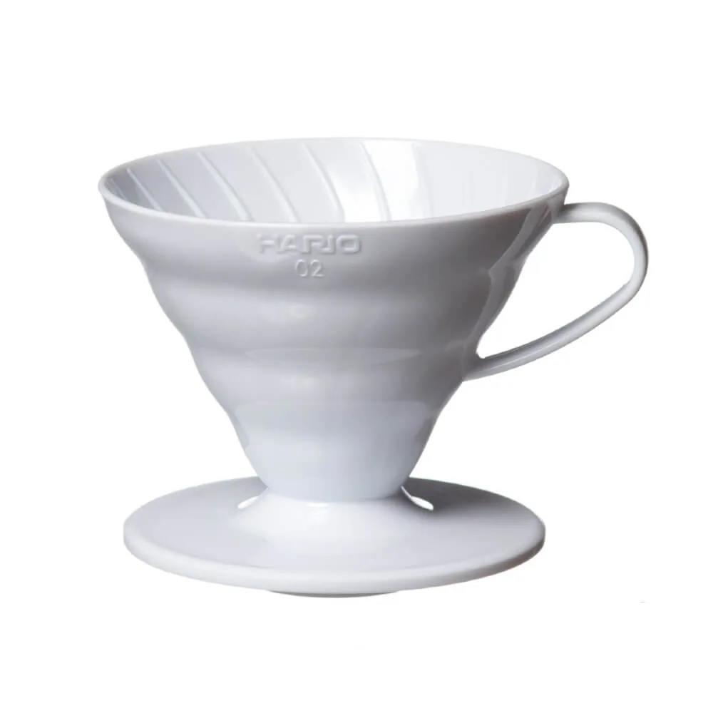 Coador Hario V60 Acrílico Branco Tamanho 02