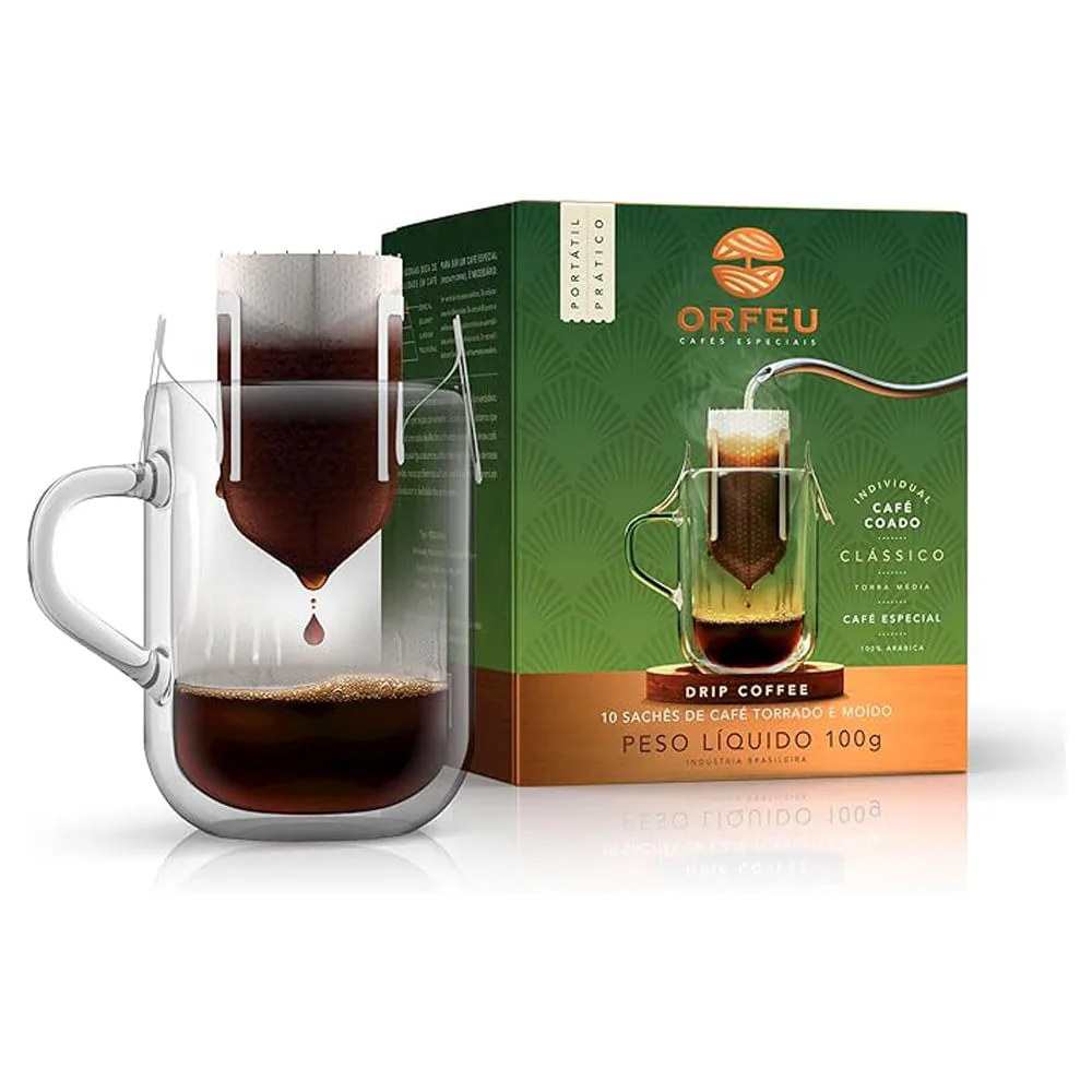 Café Orfeu Clássico Drip Coffee 10 unidades