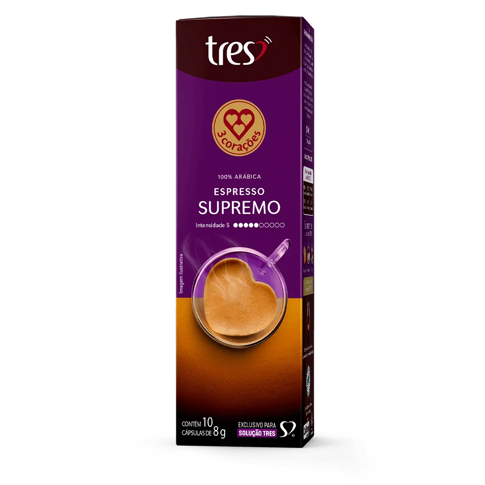 Café Três Corações Supremo em cápsula 10 unidades