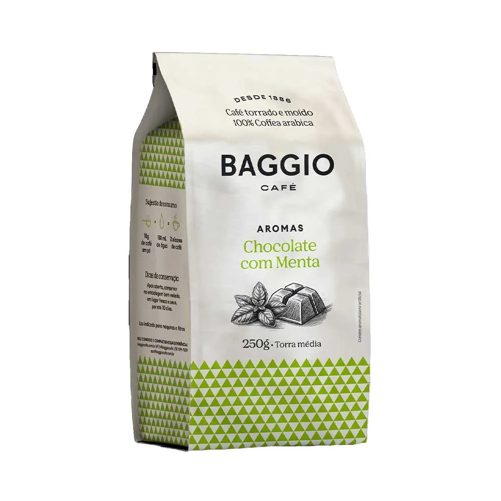 Café Baggio Aromas Chocolate com Menta moído 250 g